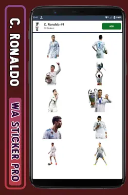 Ronaldo - WA Sticker Pro android App screenshot 0