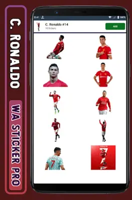 Ronaldo - WA Sticker Pro android App screenshot 1