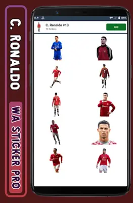 Ronaldo - WA Sticker Pro android App screenshot 2