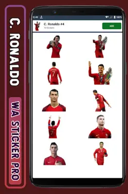 Ronaldo - WA Sticker Pro android App screenshot 3