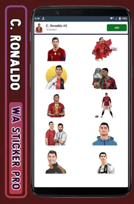 Ronaldo - WA Sticker Pro android App screenshot 5